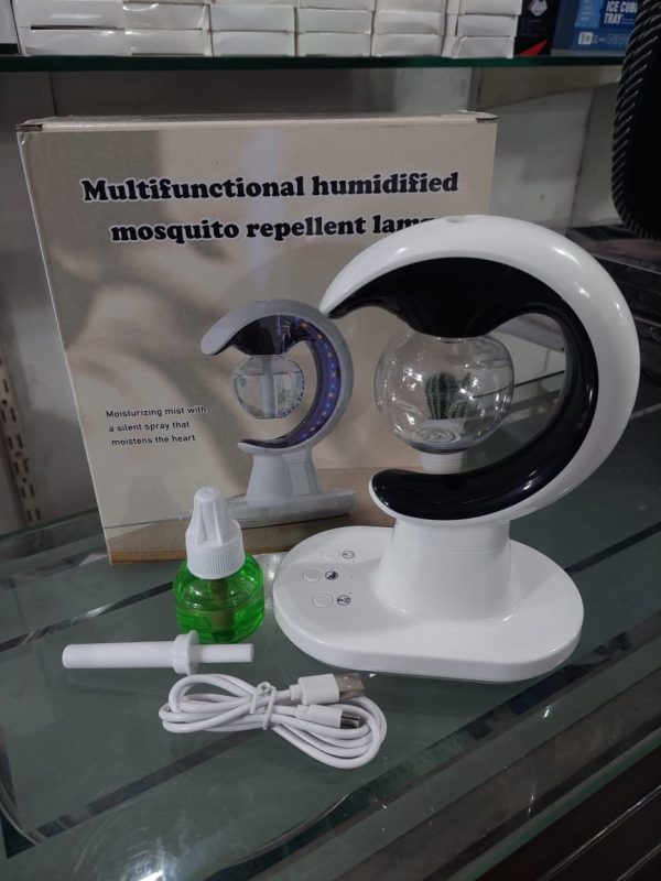 3-in-1 Humidifier & Mosquito Repellent Lamp | Smart Electric Mosquito Killer with Self-Draining System | Evaporative Humidifier & Home Night Lamp