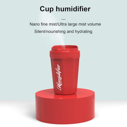 Coke Cup Humidifier | USB Aroma Diffuser for Car & Home | Mini Cool Mist Humidifier for Bedroom & Study Room with Summer Flame Design