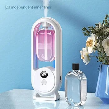 Rechargeable Wall-Mounted Essential Oil Diffuser with Timed Spray and Digital Display Air Freshener